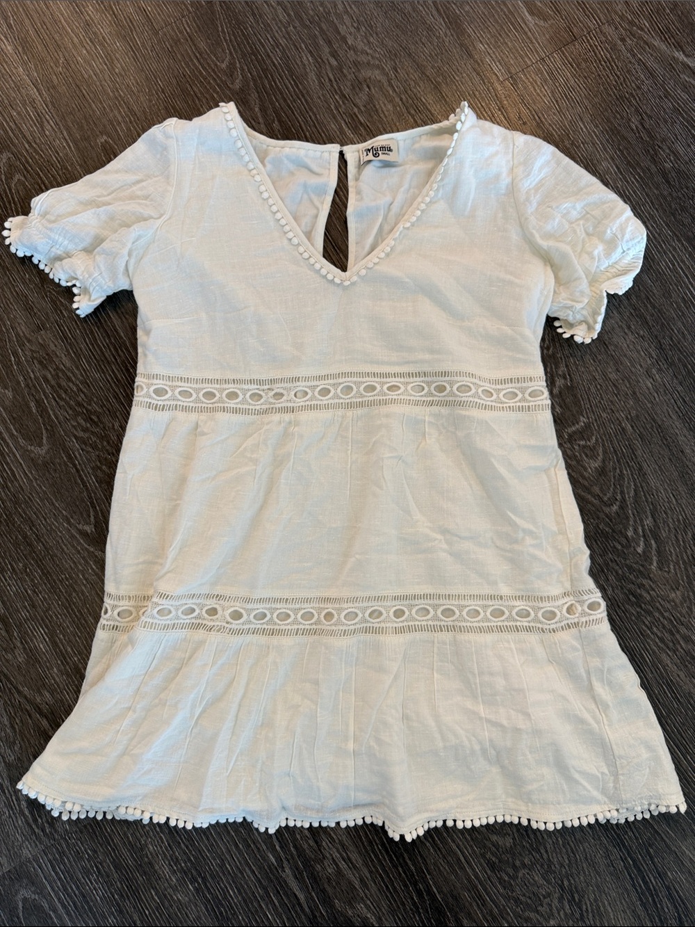 Eyelet Trim Dress